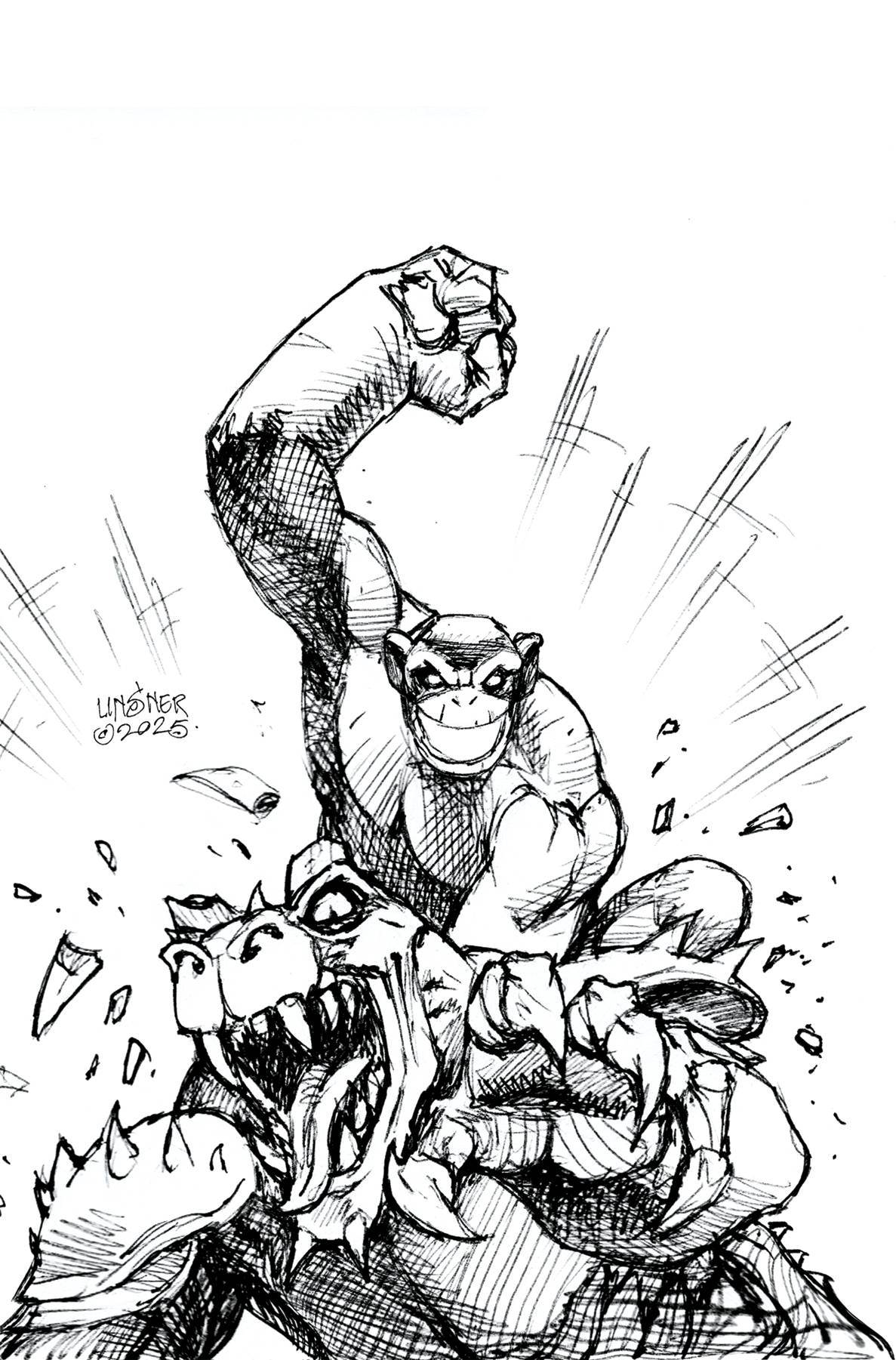 HERCULOIDS #7 CVR G 15 COPY INCV LINSNER LINE ART VIRGIN (C: