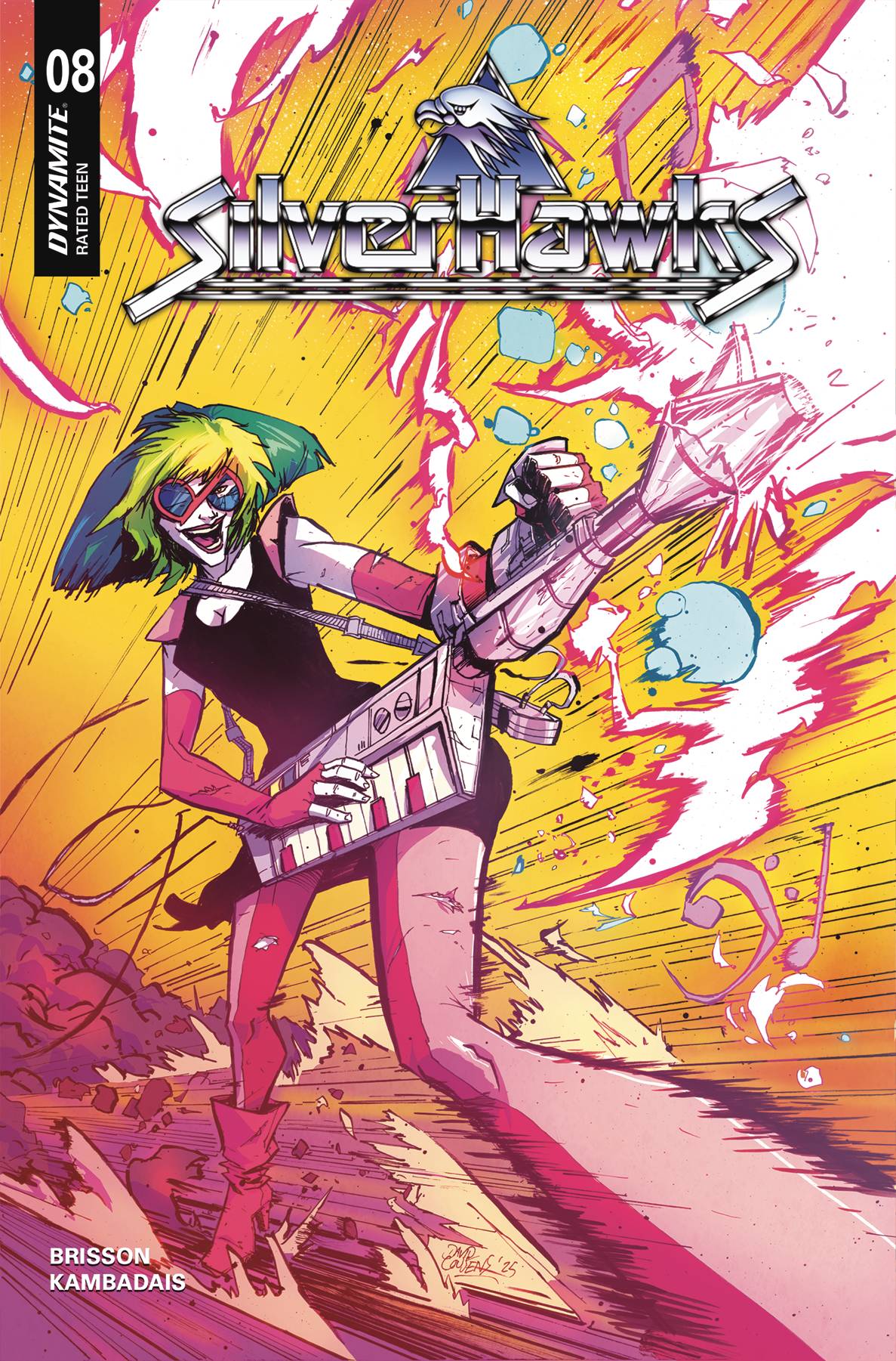 SILVERHAWKS #8 CVR G 10 COPY COUSENS BATTLE DAMAGE ORIGNAL (