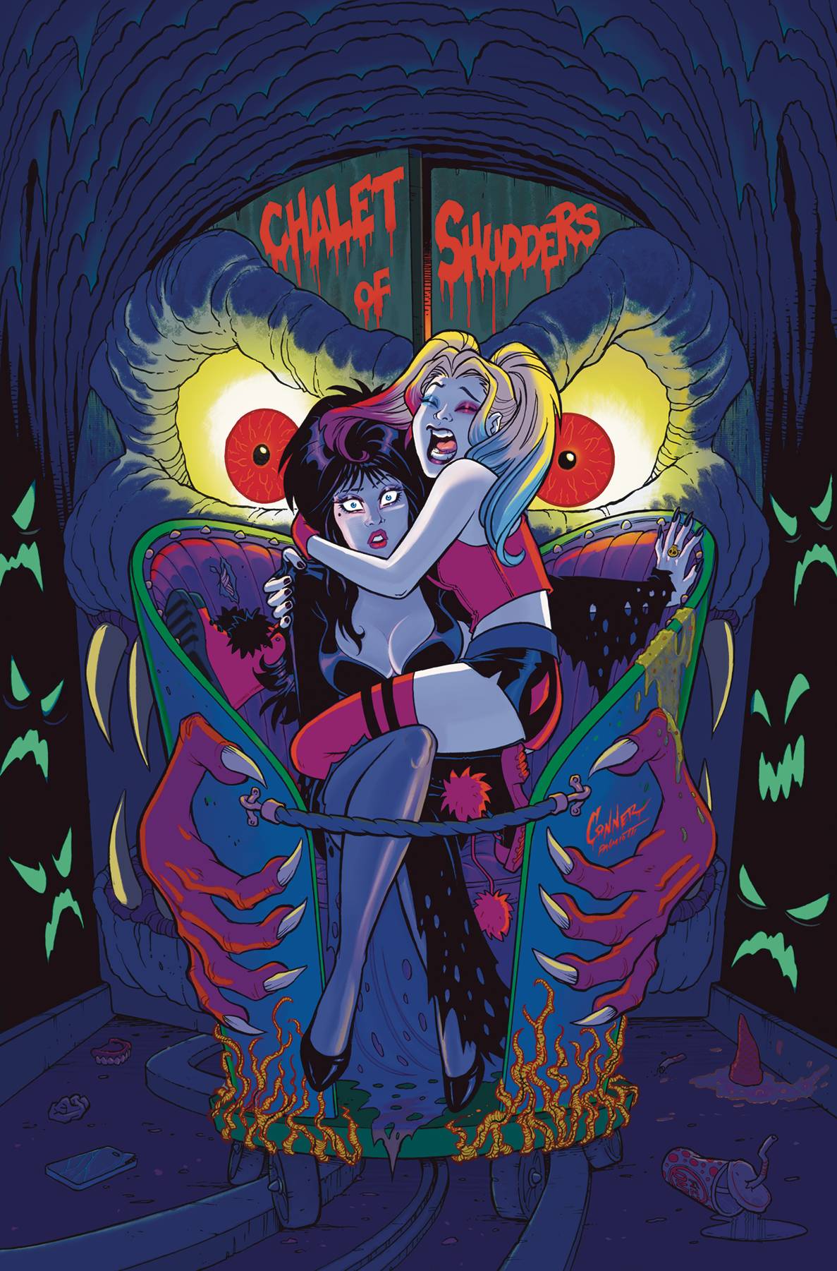 HARLEY QUINN X ELVIRA #1 CVR V 50 COPY INCV CONNER 2 VIRGIN