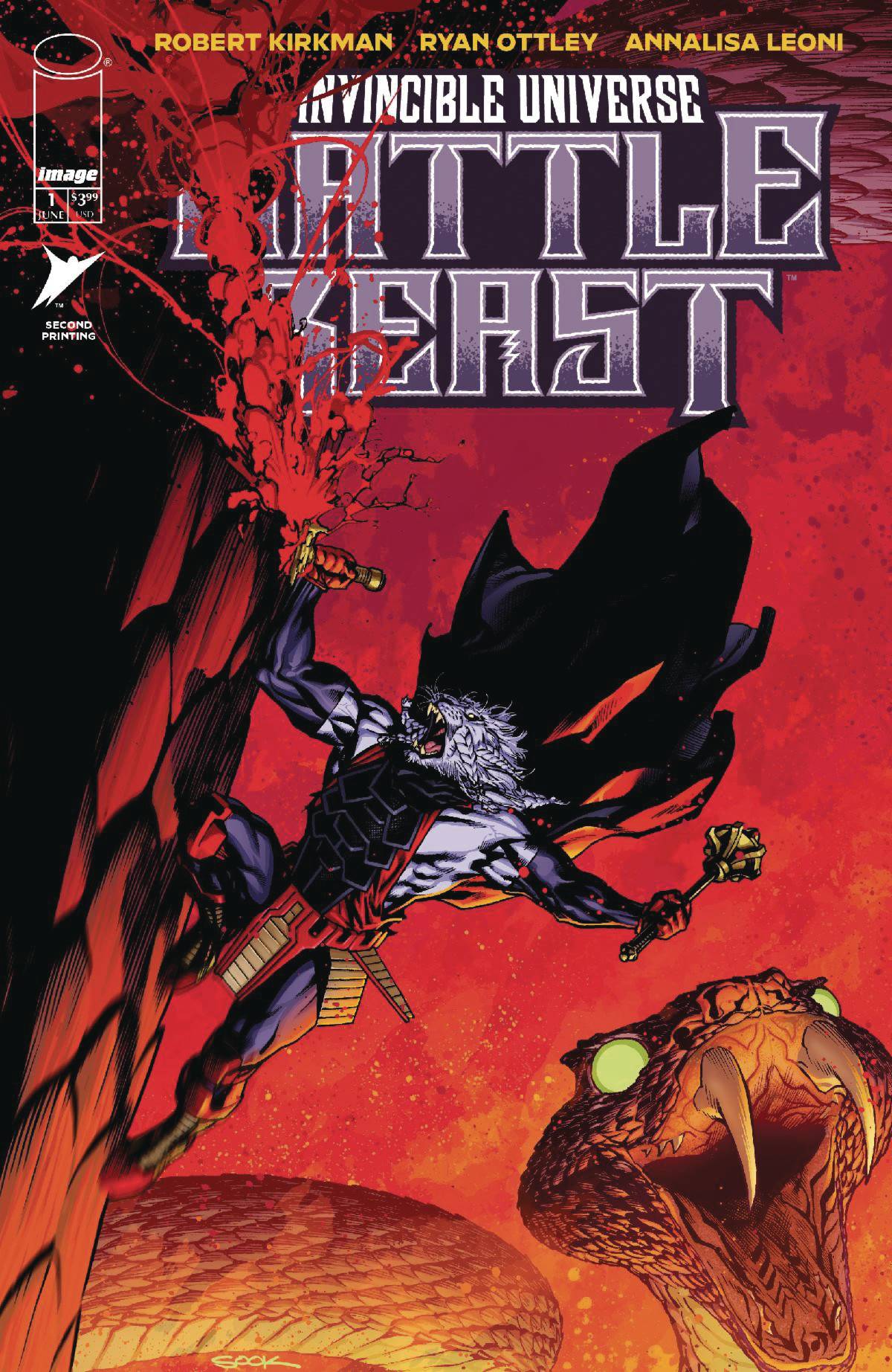 INVINCIBLE UNIVERSE BATTLE BEAST #1 2ND PTG CVR C SOOK