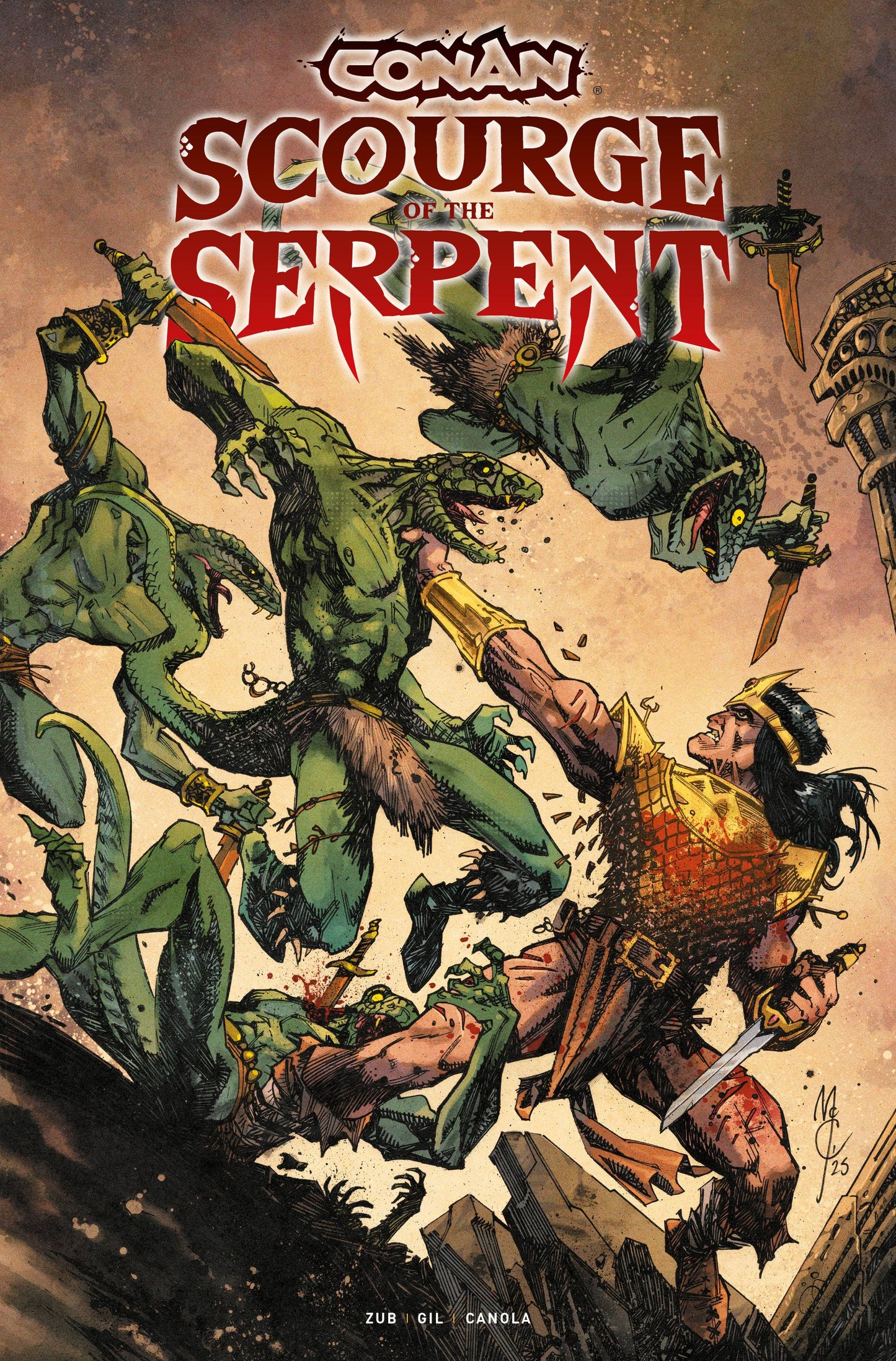 CONAN THE BARBARIAN SCOURGE OF THE SERPENT #1 (OF 4) CVR B (