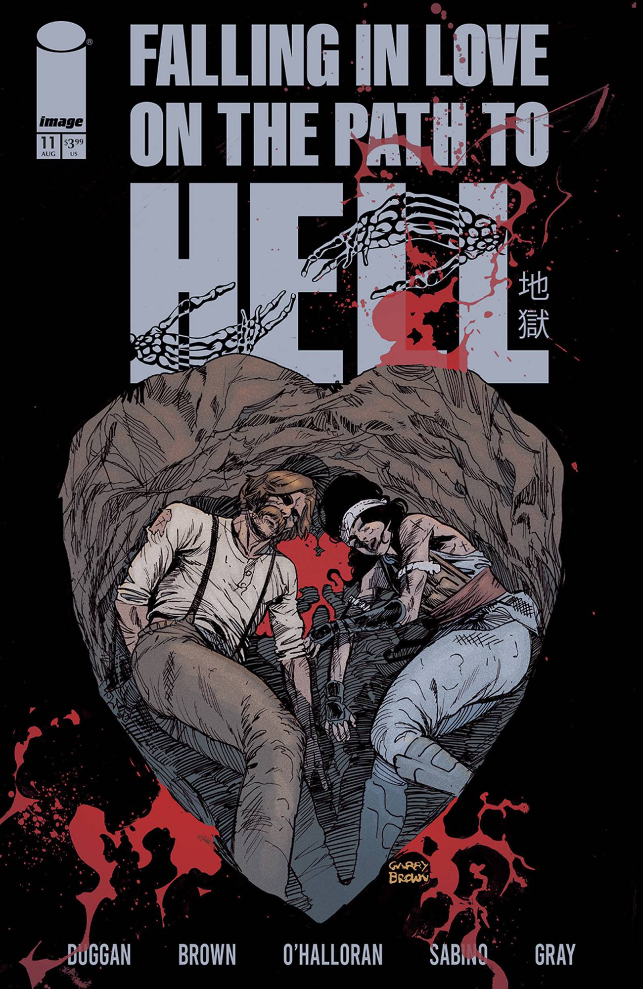 FALLING IN LOVE ON THE PATH TO HELL #11 CVR A GARRY BROWN