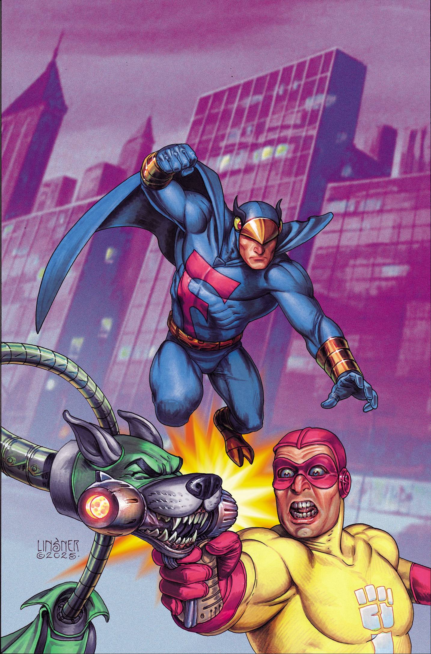 THE BLUE FALCON & DYNOMUTT #1 CVR O 15 COPY INCV LINSNER VIR