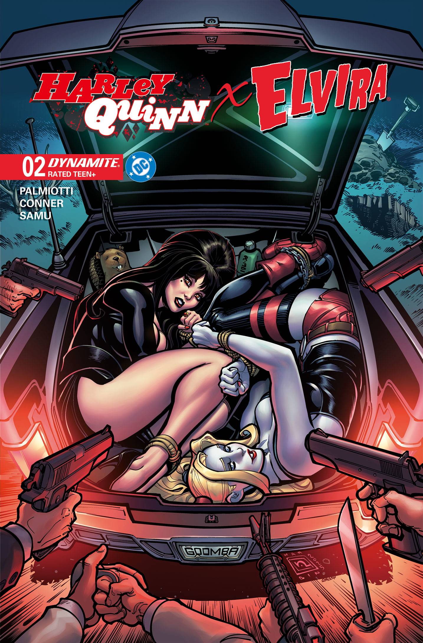 HARLEY QUINN X ELVIRA #2 CVR B CHAD HARDIN (C: 1-1-2)