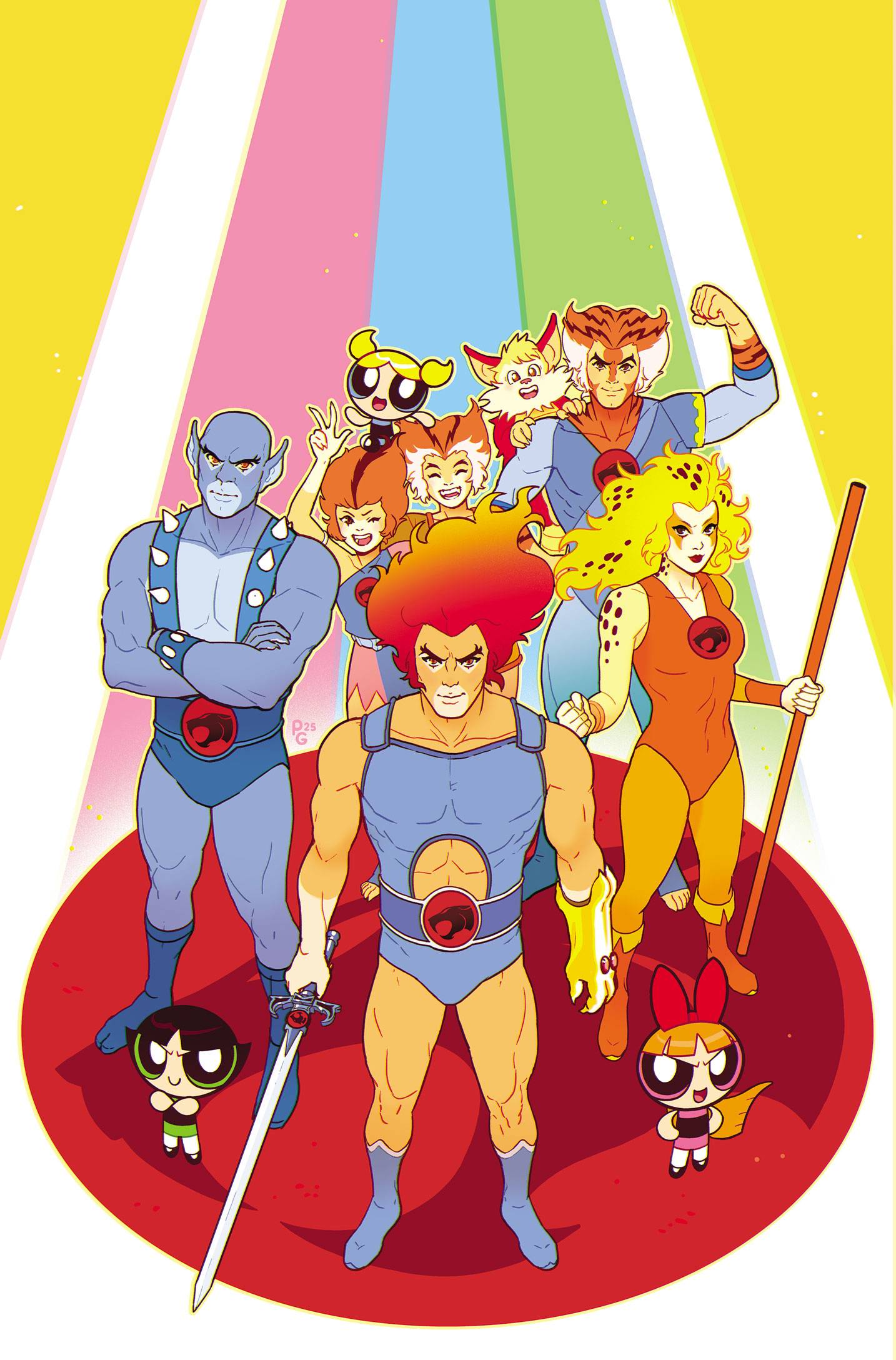 THUNDERCATS THE POWERPUFF GIRLS #4 CVR F METAL PREMIUM (C: 1