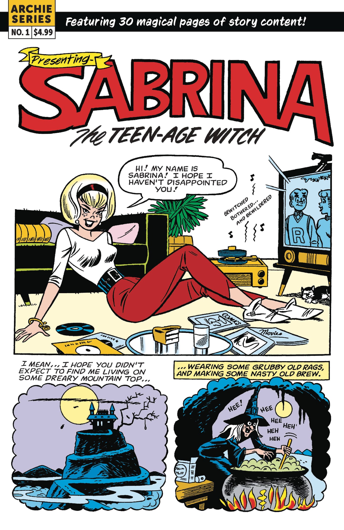 SABRINA THE TEENAGE WITCH MAGIC UNLEASHED OS CVR B RETRO ART