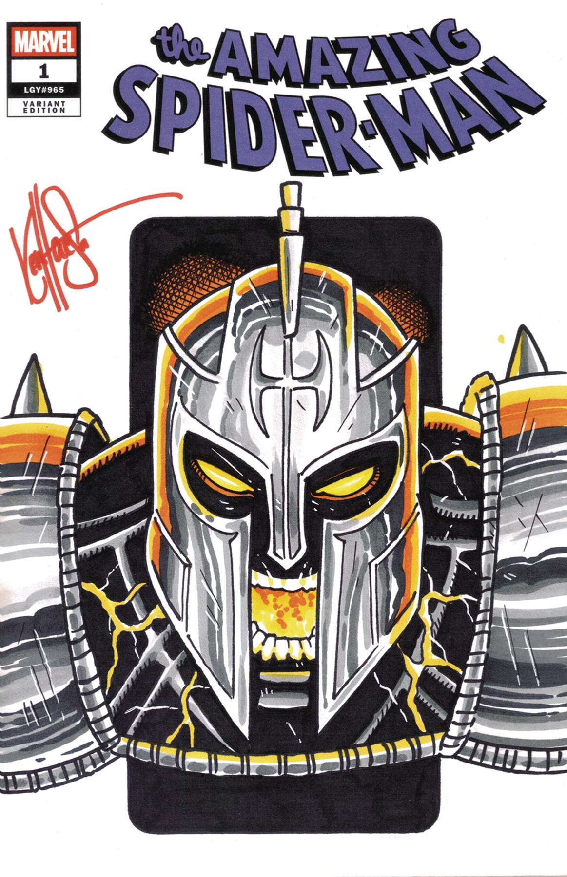 DF MARVEL COMICS COMMISSIONED CVR HAESER HELLGATE SKETCH (C: