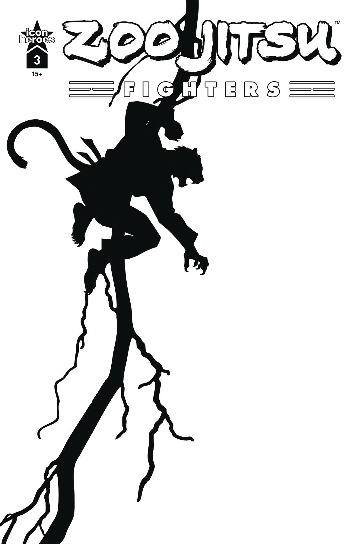 ZOO JITSU FIGHTERS #3 (OF 4) CVR E SADZINSKI B&W (C: 0-1-2)