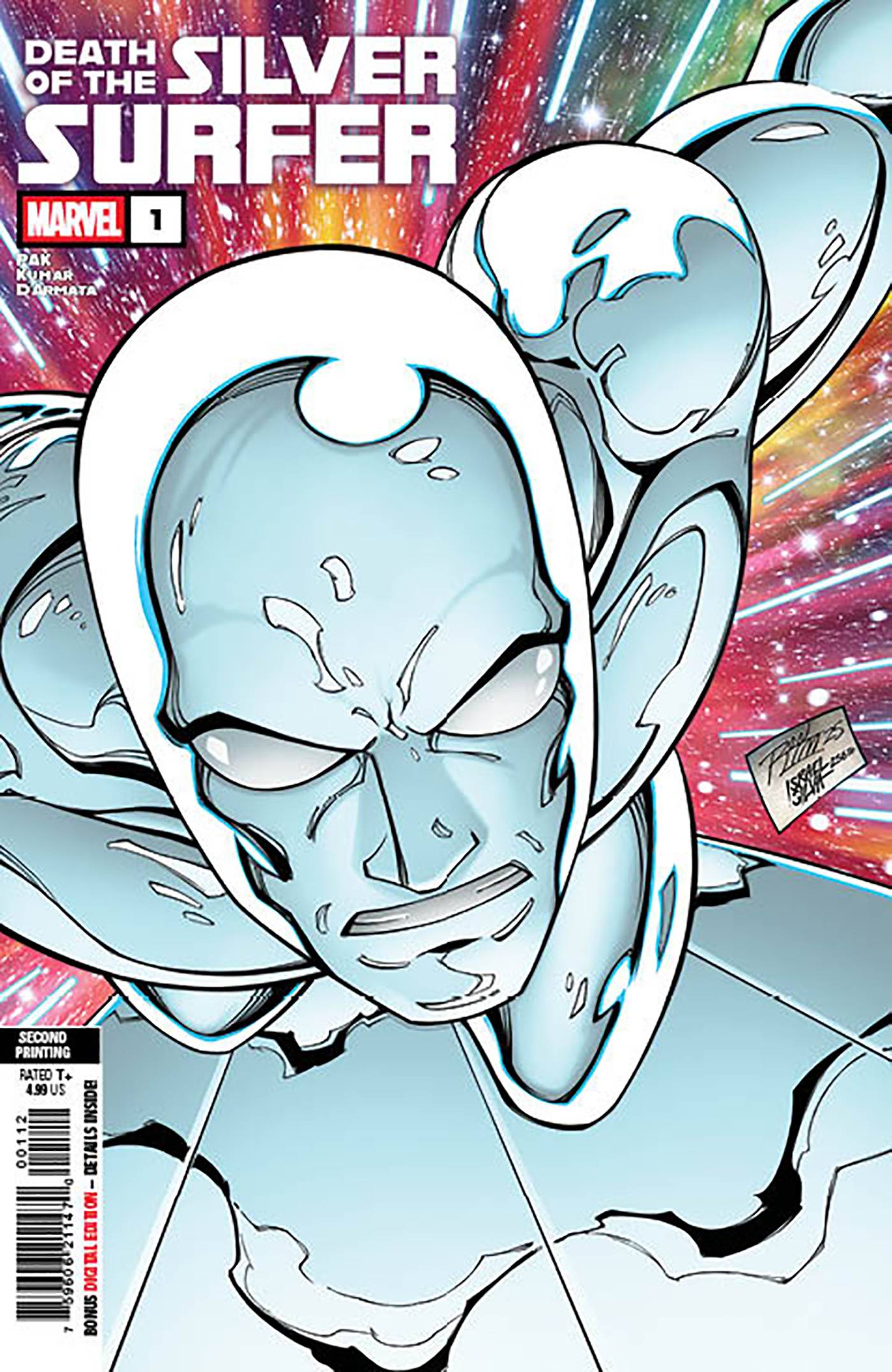 DEATH SILVER SURFER #1 2ND PTG CVR A RON LIM