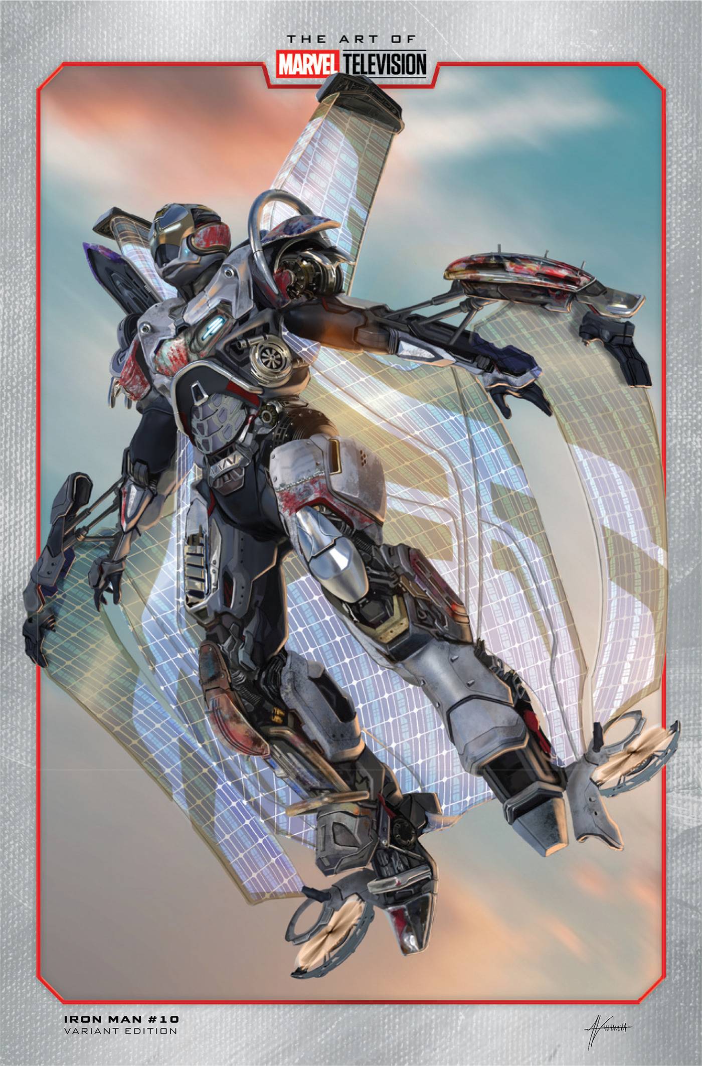 IRON MAN #10 ALAN VILLANUEVA TV VAR