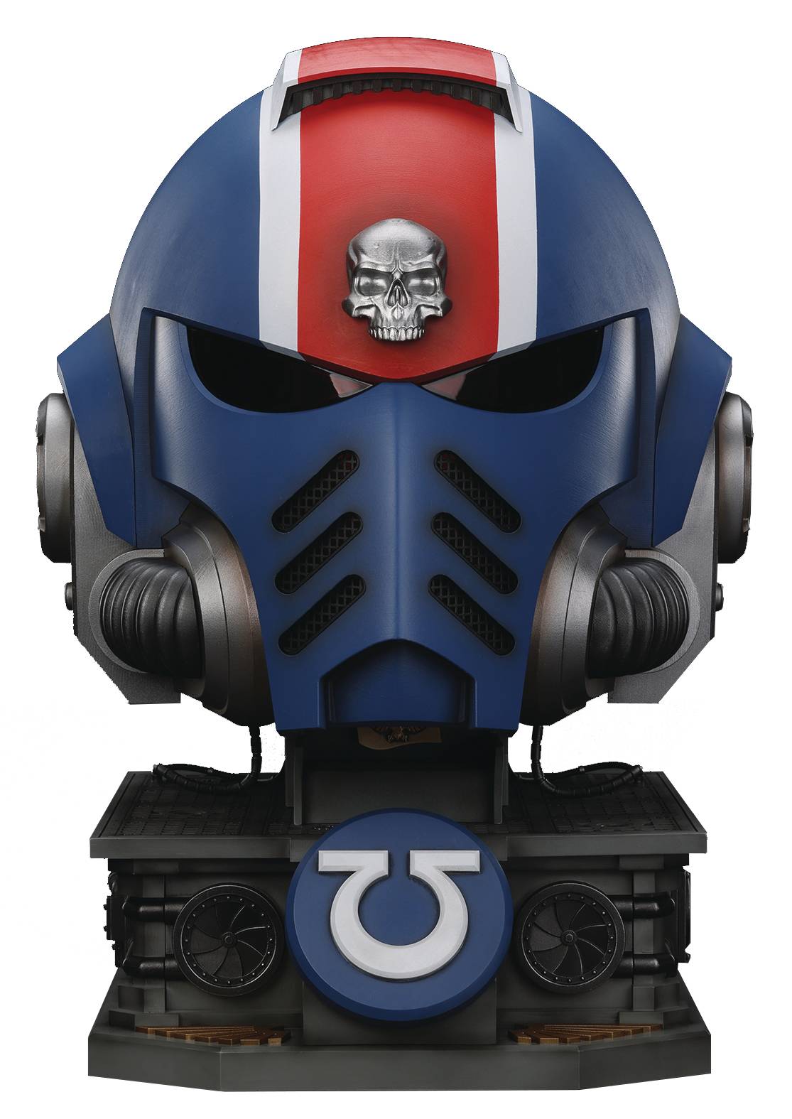 JOYTOY WH40K ULTRAMARINES LT TITUS MKX 1/18 HELMET & STAND (