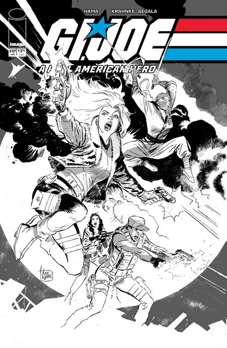 GI JOE A REAL AMERICAN HERO #327 CVR B LEE WEEKS B&W VAR
