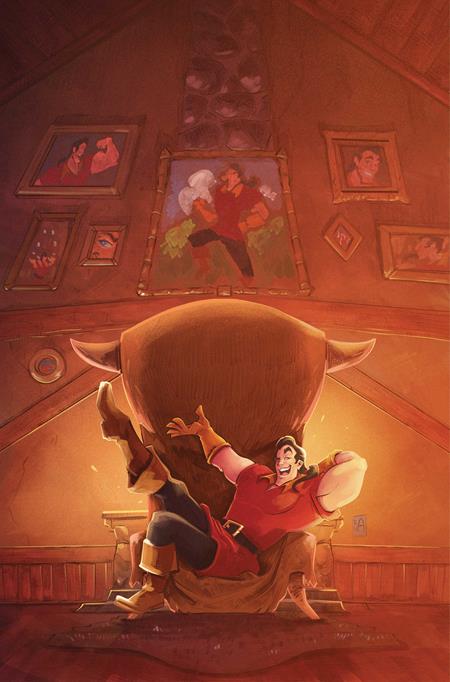 DISNEY VILLAINS GASTON #3 CVR H INC 1:20 ALESSANDRO RANALDI VIRGIN VAR