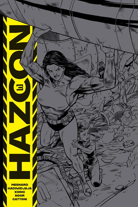 HAZCON #3 (OF 5) CVR D 5 COPY DONNY HADIWIDJAJA UNLOCK BLACK EMBOSSED UV VAR 