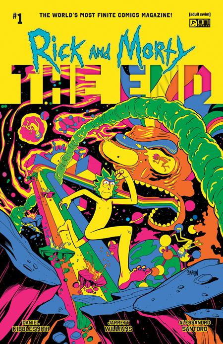 RICK AND MORTY THE END #1 CVR G INC 1:50 DAVE BARDIN BLACKLIGHT VAR