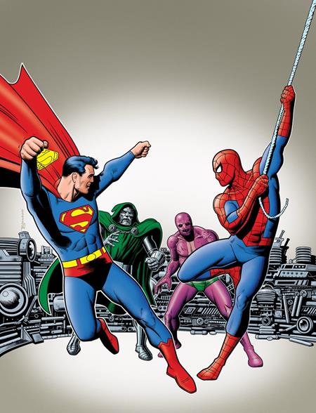DC AND MARVEL PRESENT SUPERMAN AND SPIDER-MAN (MARVEL TREASURY EDITION #28) #1 FACSIMILE EDITION CVR B TBA VAR
