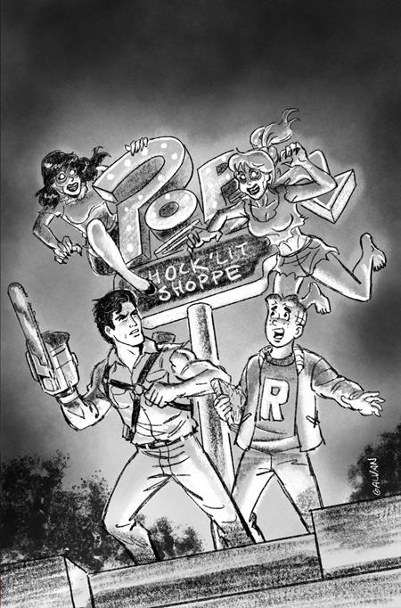 ARCHIE X ARMY OF DARKNESS #1 CVR L INC 1:20 BILL GALVAN PENCILS VIRGIN VAR