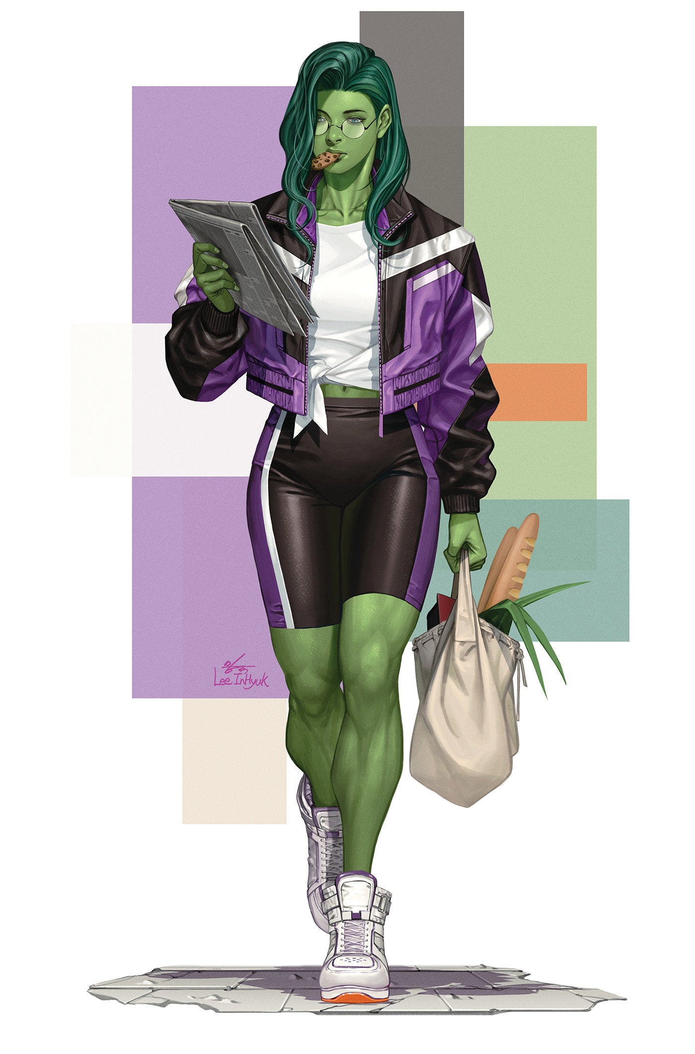 PLANET SHE-HULK #1 INHYUK LEE STREET-VERSE VIRGIN VARIANT