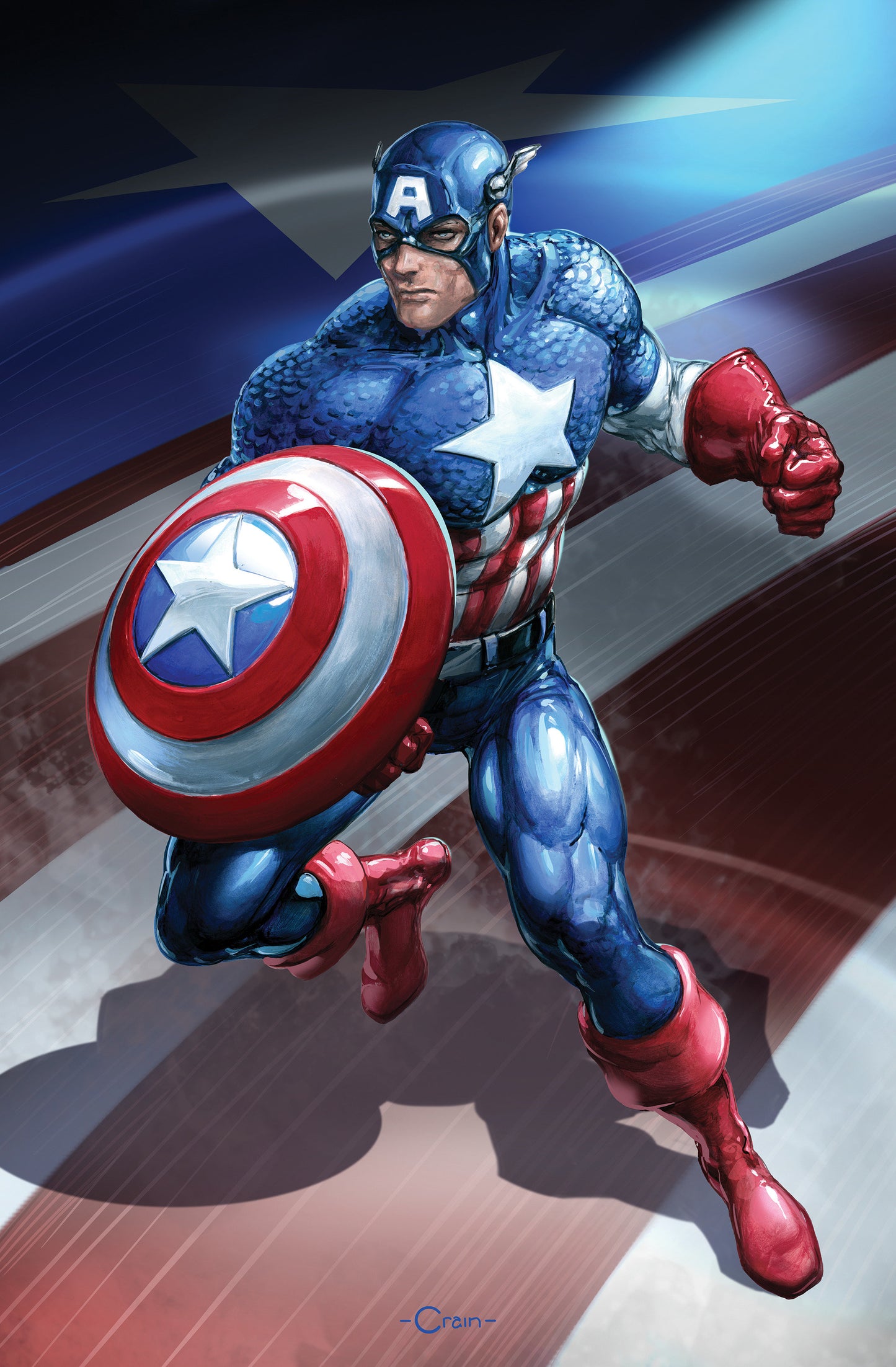 CAPTAIN AMERICA #7 CLAYTON CRAIN VIRGIN VARIANT