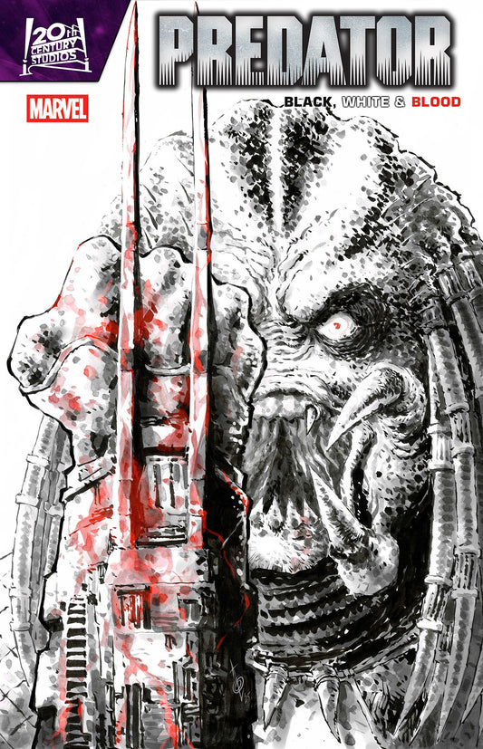 PREDATOR: BLACK, WHITE & BLOOD #3 ALAN QUAH VARIANT