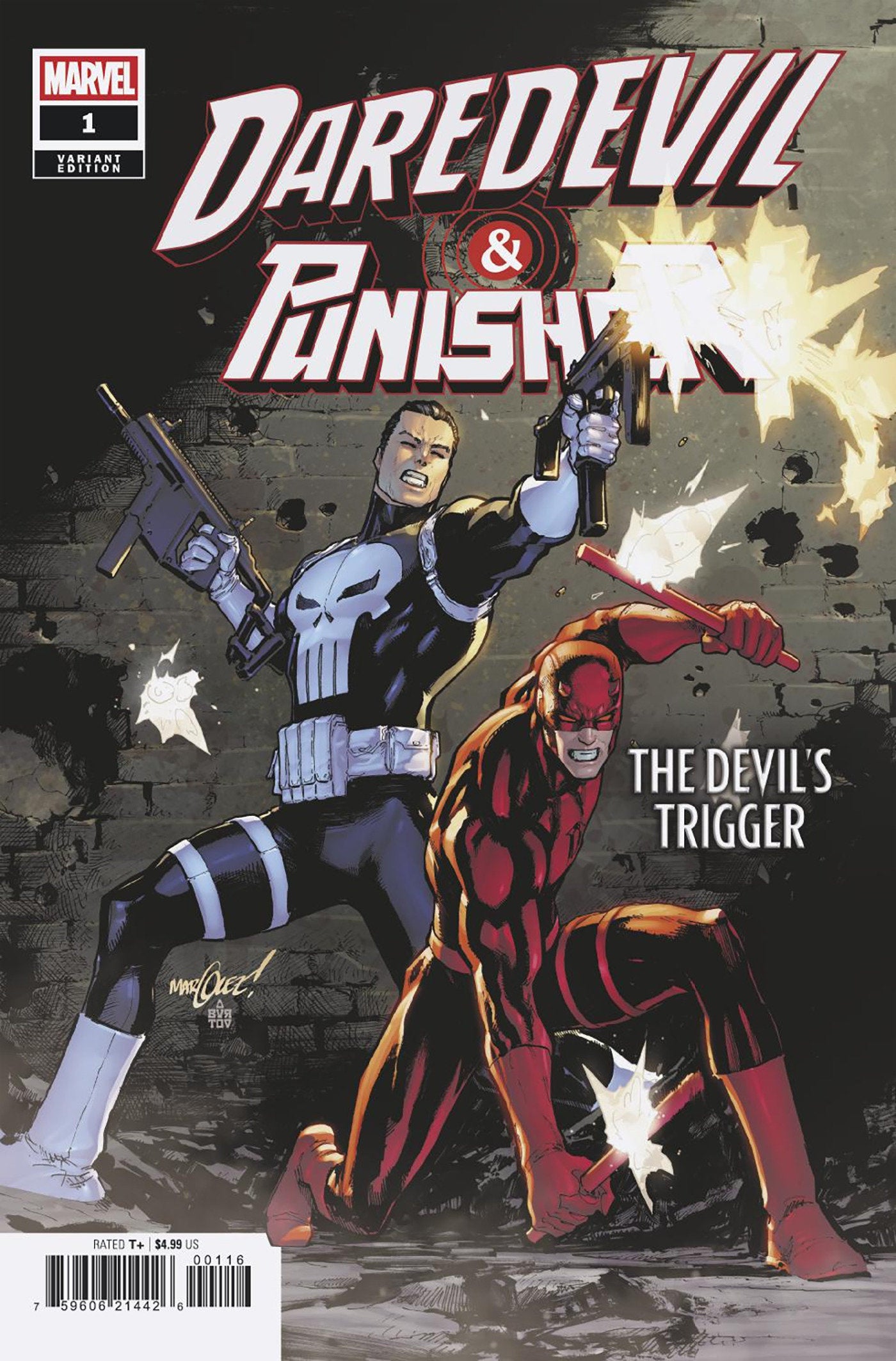 DAREDEVIL/PUNISHER: THE DEVIL'S TRIGGER #1 DAVID MARQUEZ VARIANT
