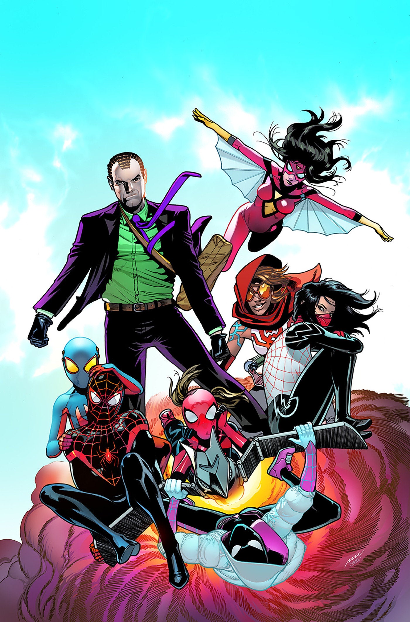AMAZING SPIDER-MAN: SPIDER-VERSITY #2 PERE PEREZ VIRGIN VARIANT