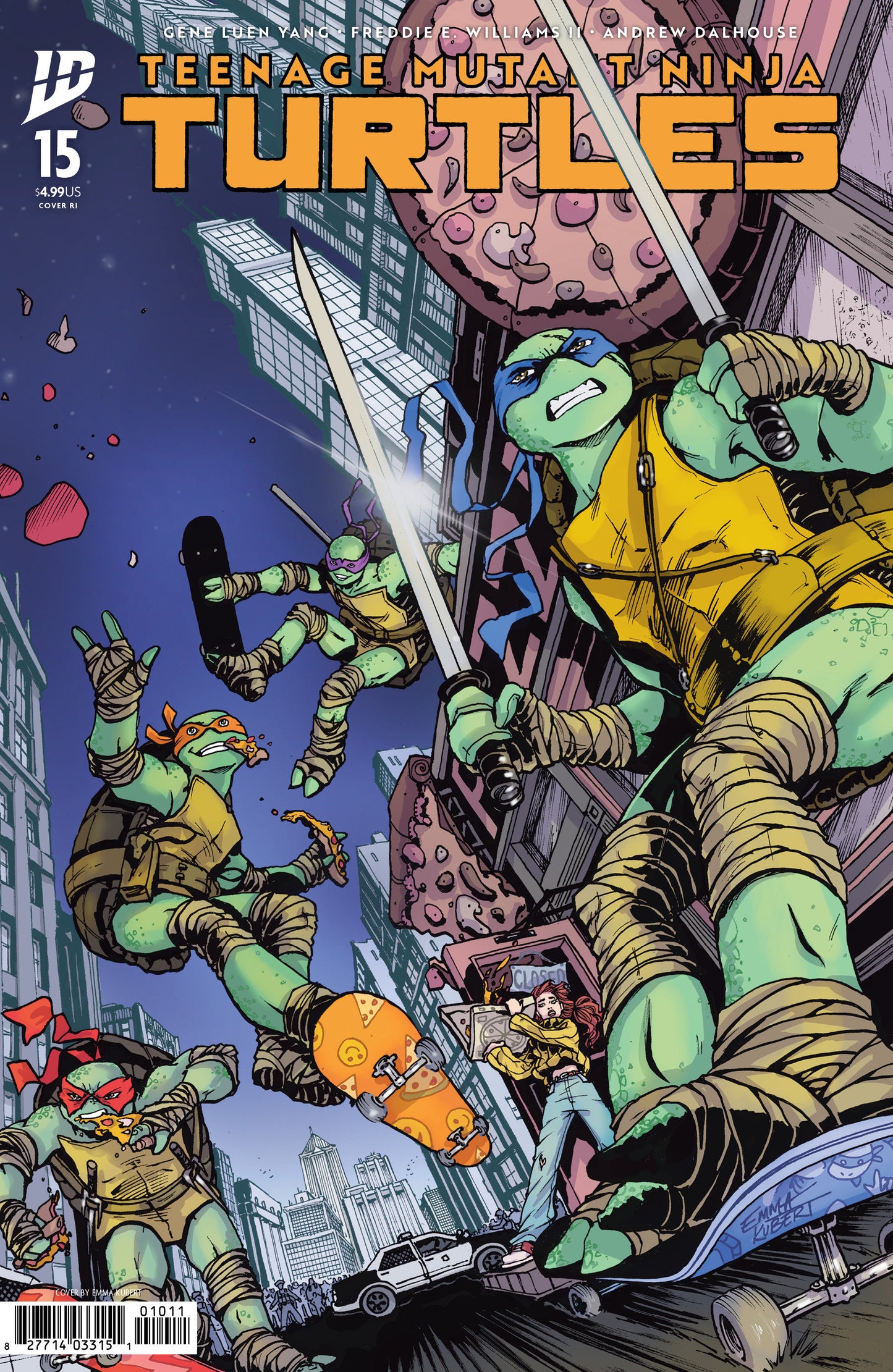 Teenage Mutant Ninja Turtles #15 Variant RI (50) (Kubert)