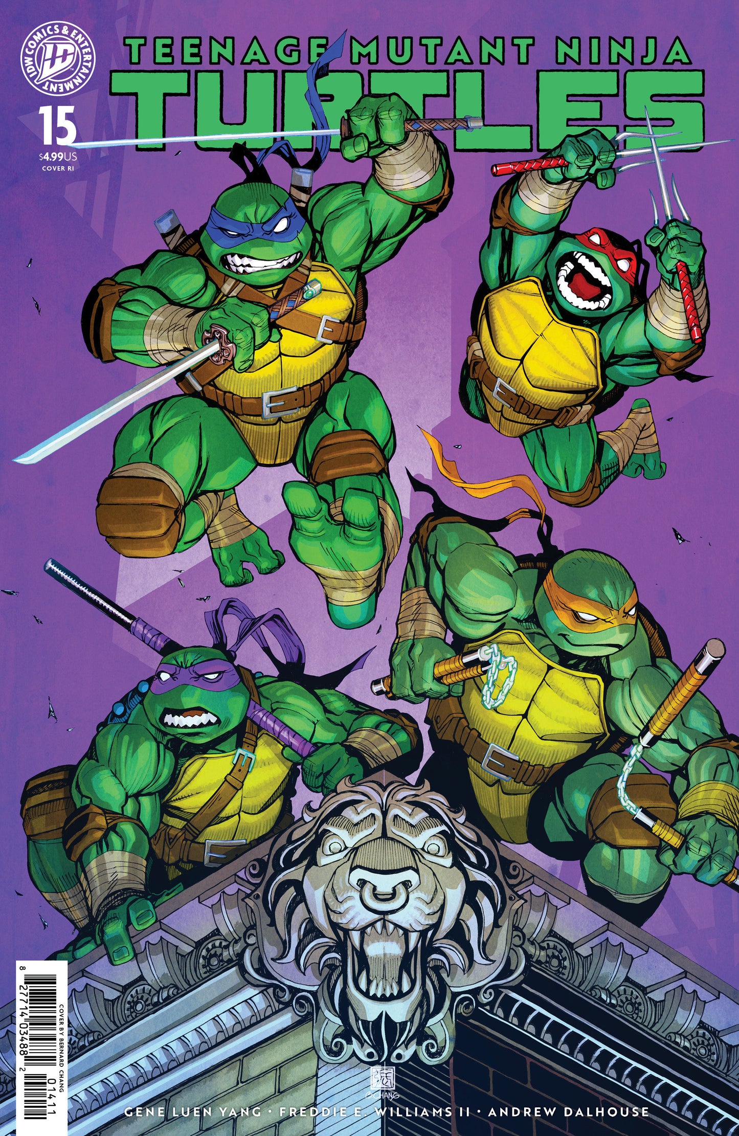 Teenage Mutant Ninja Turtles #15 Variant RI (75) (Chang)