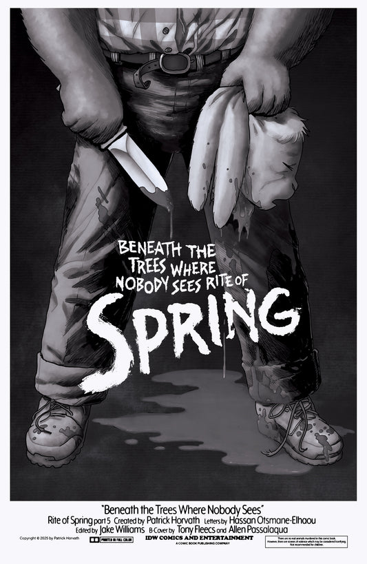 Beneath the Trees Where Nobody Sees: Rite of Spring #5 Variant RI (25) (Fleecs B&W)