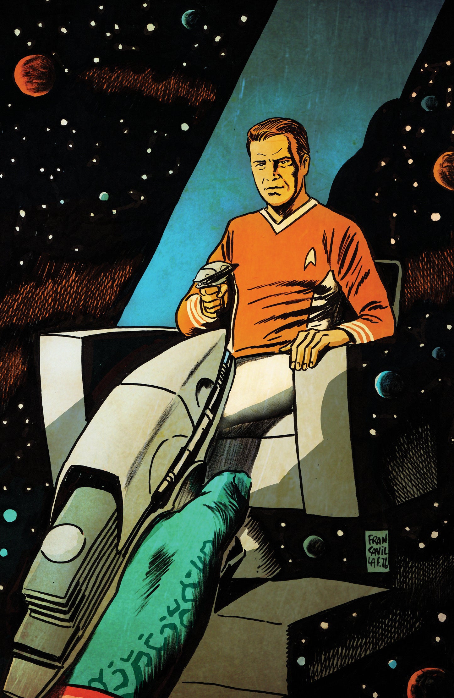 Star Trek: The Last Starship #9 Variant RI (10) (Francavilla Full Art)