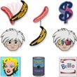 Andy Warhol Deluxe Enamel Pins Display Tray of 24