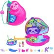 Polly Pocket Sloth Family 2-In-1 Purse Compact Playset