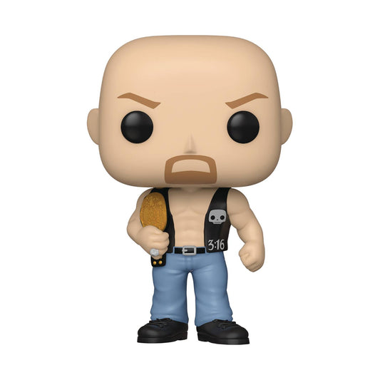 POP WWE SC STEVE AUSTIN W/ BELT VIN FIG (C: 1-1-2)