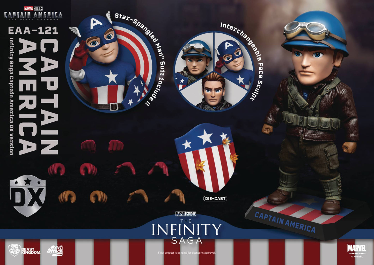 MARVEL INFINITY SAGA EAA-121 CAPTAIN AMERICA AF DLX VER (C: