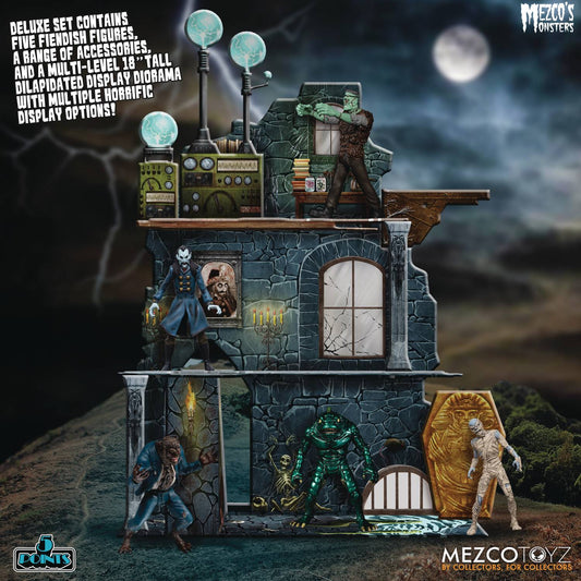 5 POINTS MEZCOS MONSTERS TOWER OF FEAR DELUXE BOXED  (NET