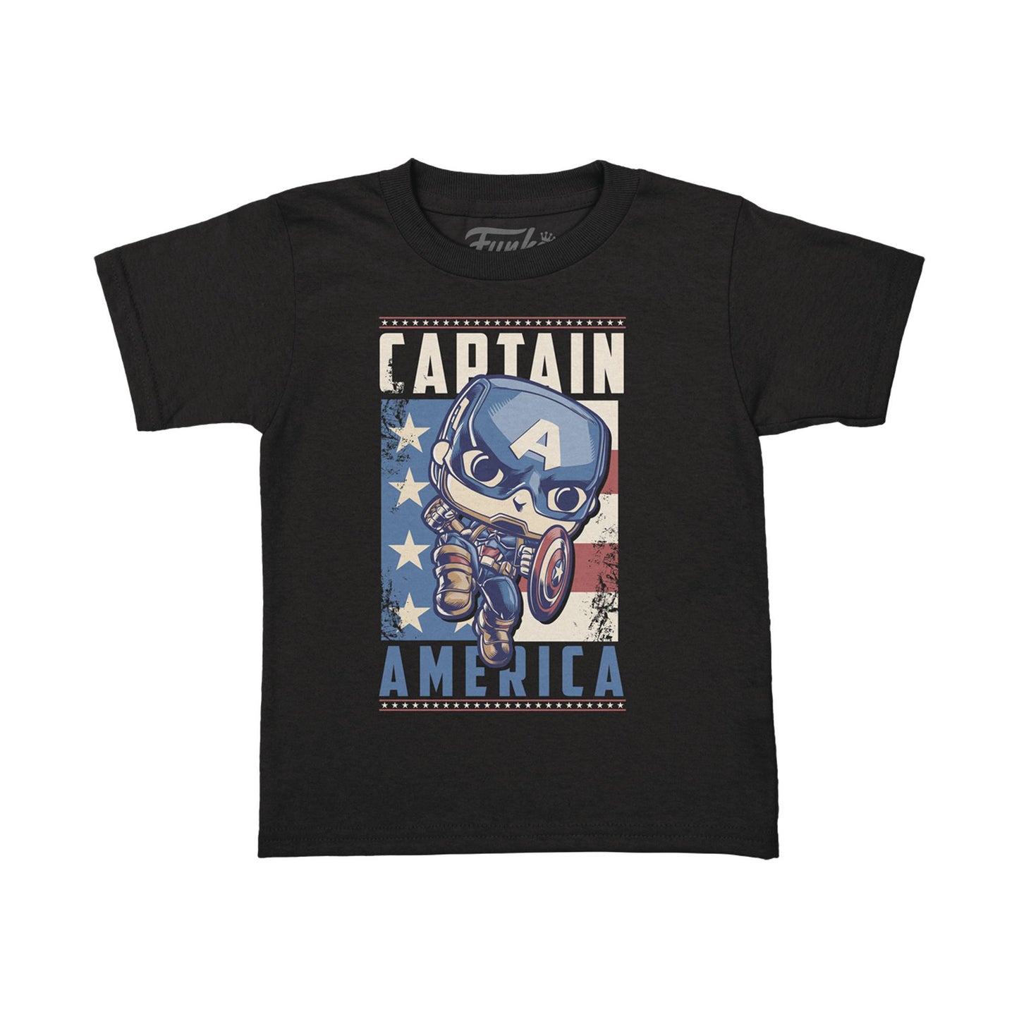 POCKET POP & TEE MARVEL CAPTAIN AMERICA T/S YOUTH L (NET)