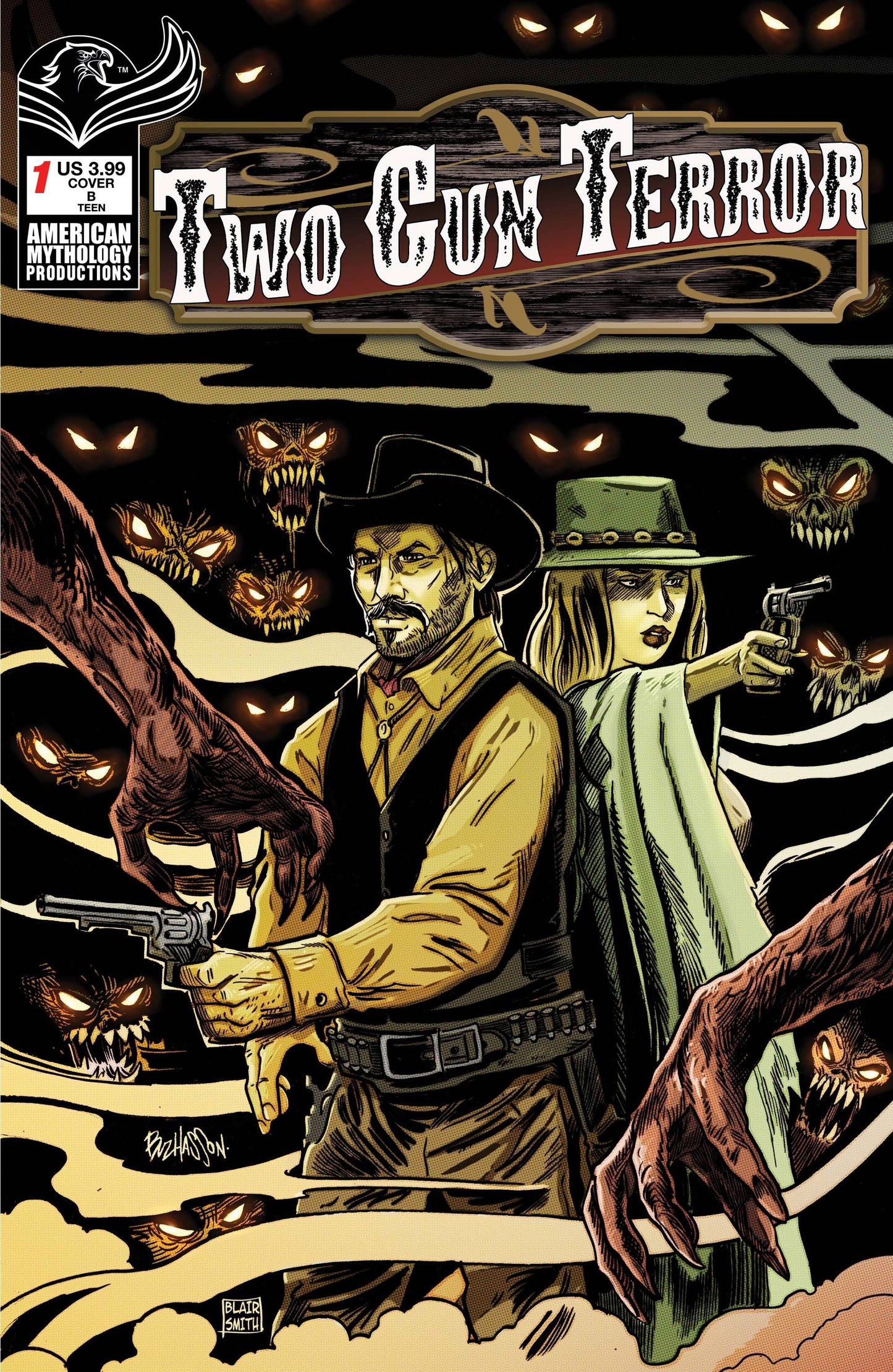 TWO GUN TERROR #1 CVR B DEMONS HAESER & HASSON (O/A)