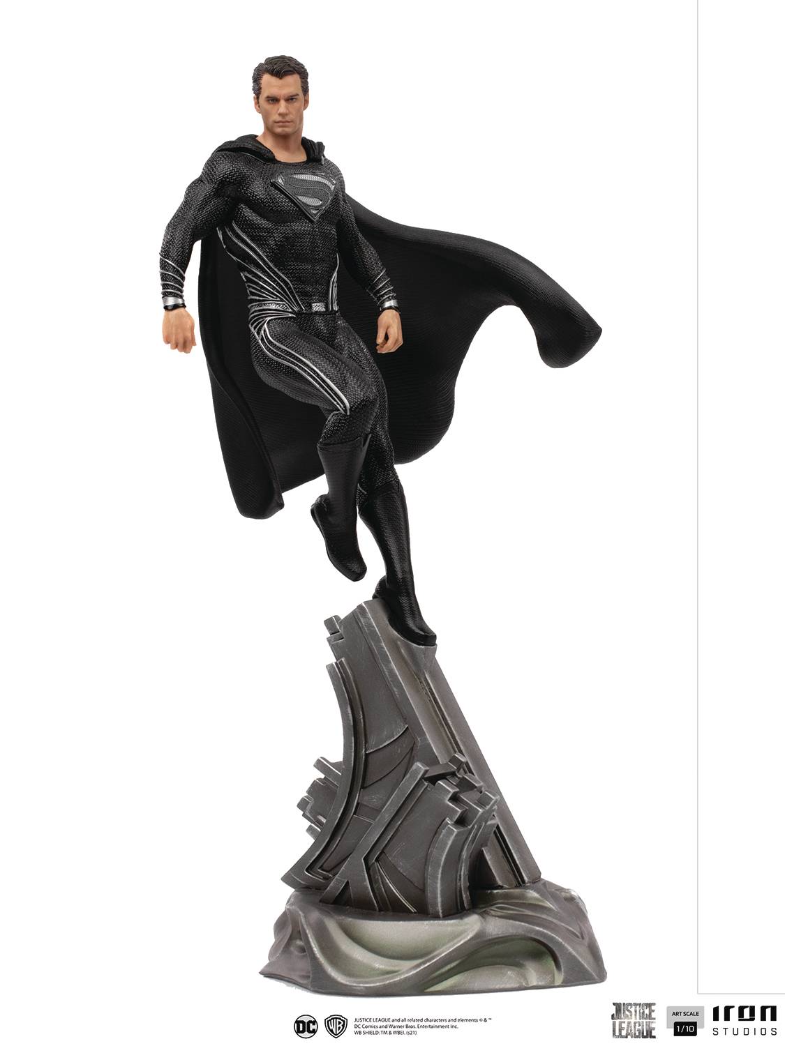 DC JUSTICE LEAGUE ZS SUPERMAN BLACK ART SCALE 1/10 STATUE (N