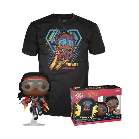 POP & TEE BLK PANTHER WAKANDA FOREVER IRON HEART FIG T/S M (