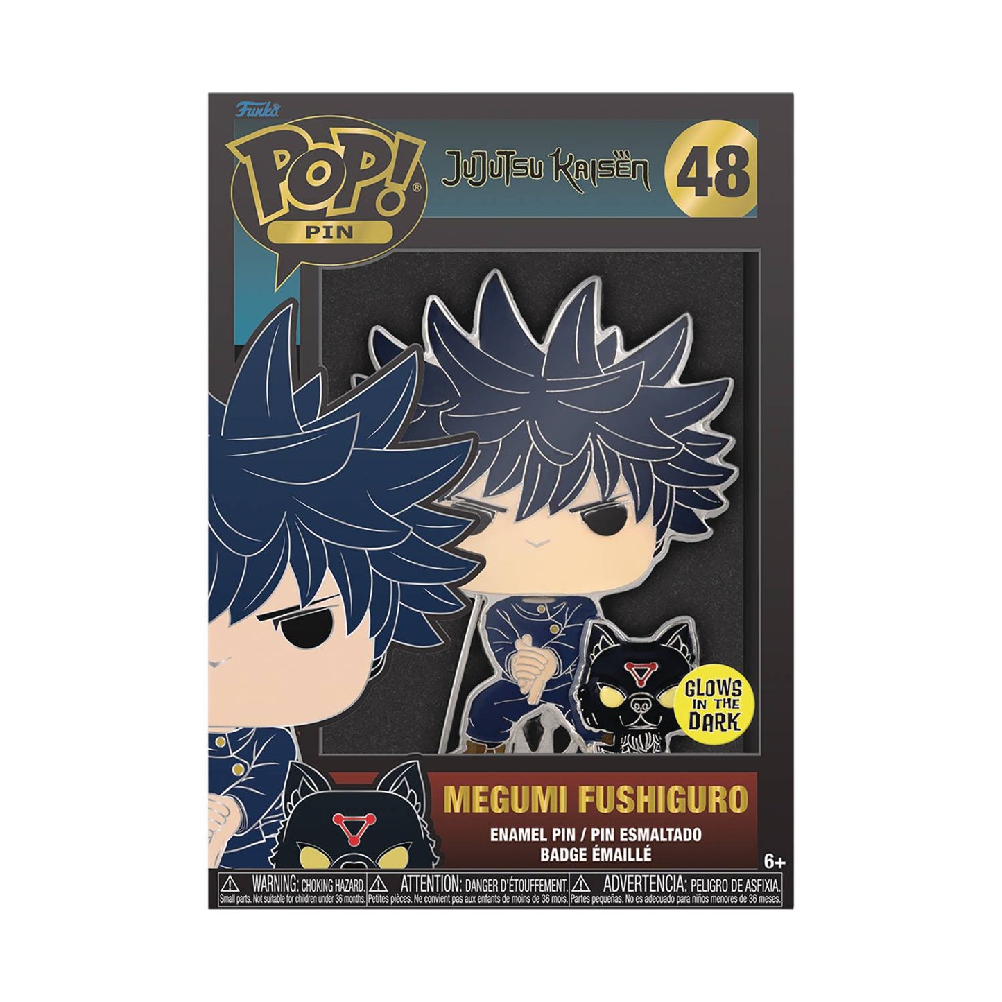 FUNKO LF POP SIZED PIN JUJUTSU KAISEN MEGUMI FUSHIGURO PIN (