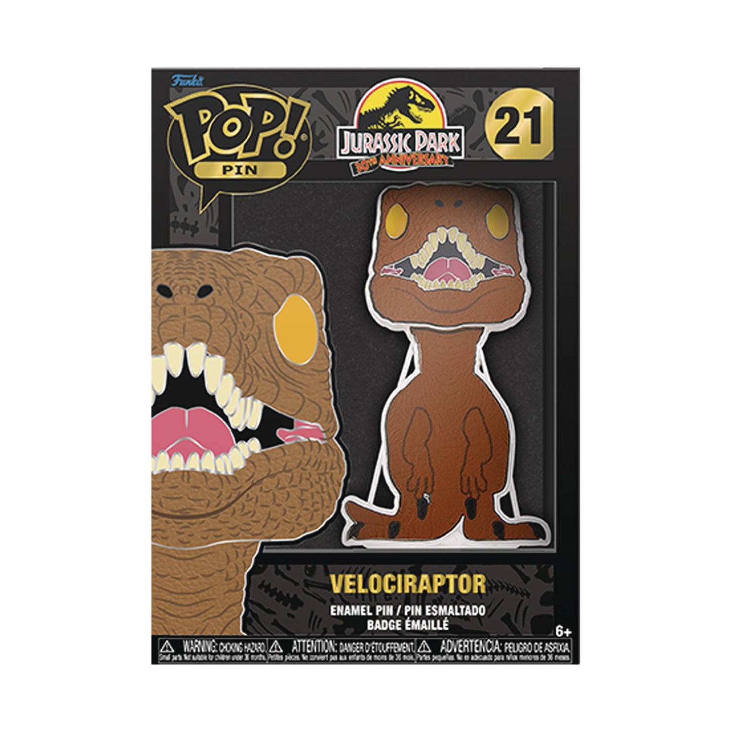 FUNKO LF POP SIZED PIN JURASSIC PARK VELOCIRAPTOR GROUP PIN