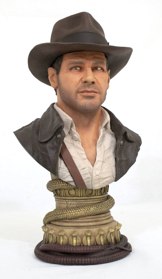 INDIANA JONES LEGENDS IN 3D INDIANA JONES 1/2 SCALE BUST (O/