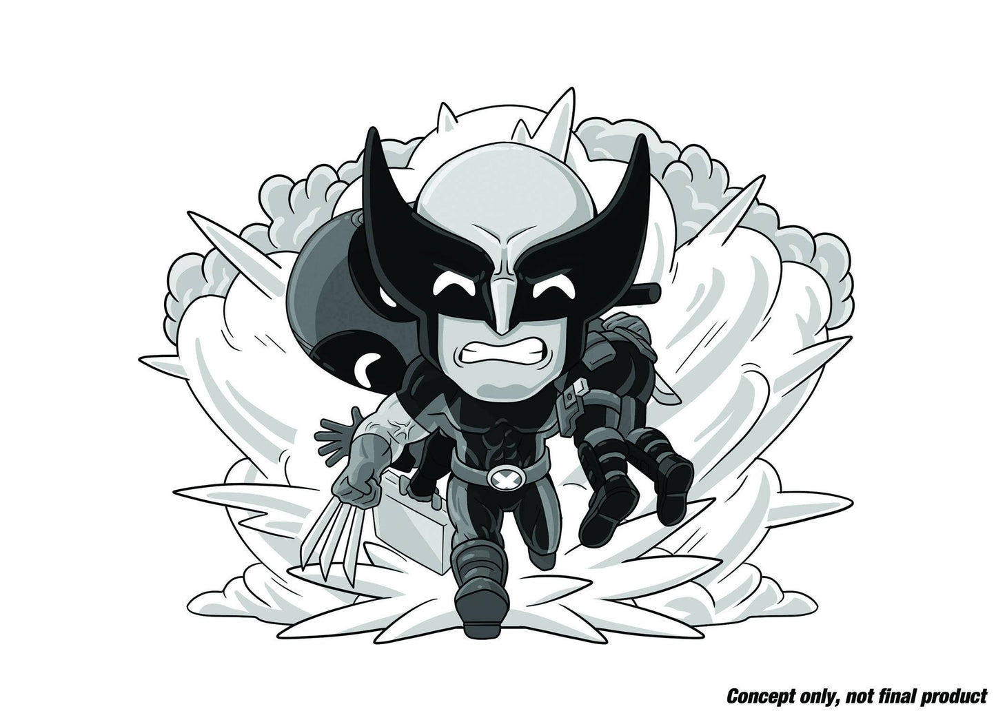 DEADPOOL & WOLVERINE VOL 1 2023 B&W PX VINYL FIGURE (NET) (C