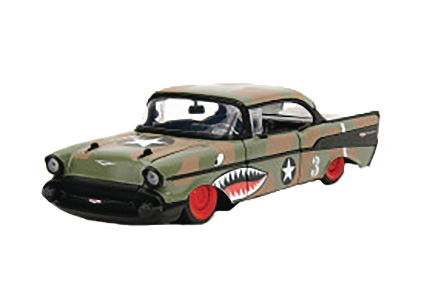 BIG TIME MUSCLE 57 CHEVY BEL AIR CHOP TOP 1/24 DIE-CAST VEH