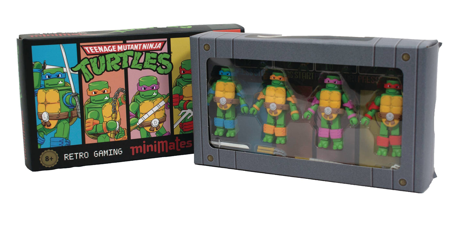 SDCC 2024 TMNT RETRO GAME MINIMATES BOX SET (C: 1-1-2)