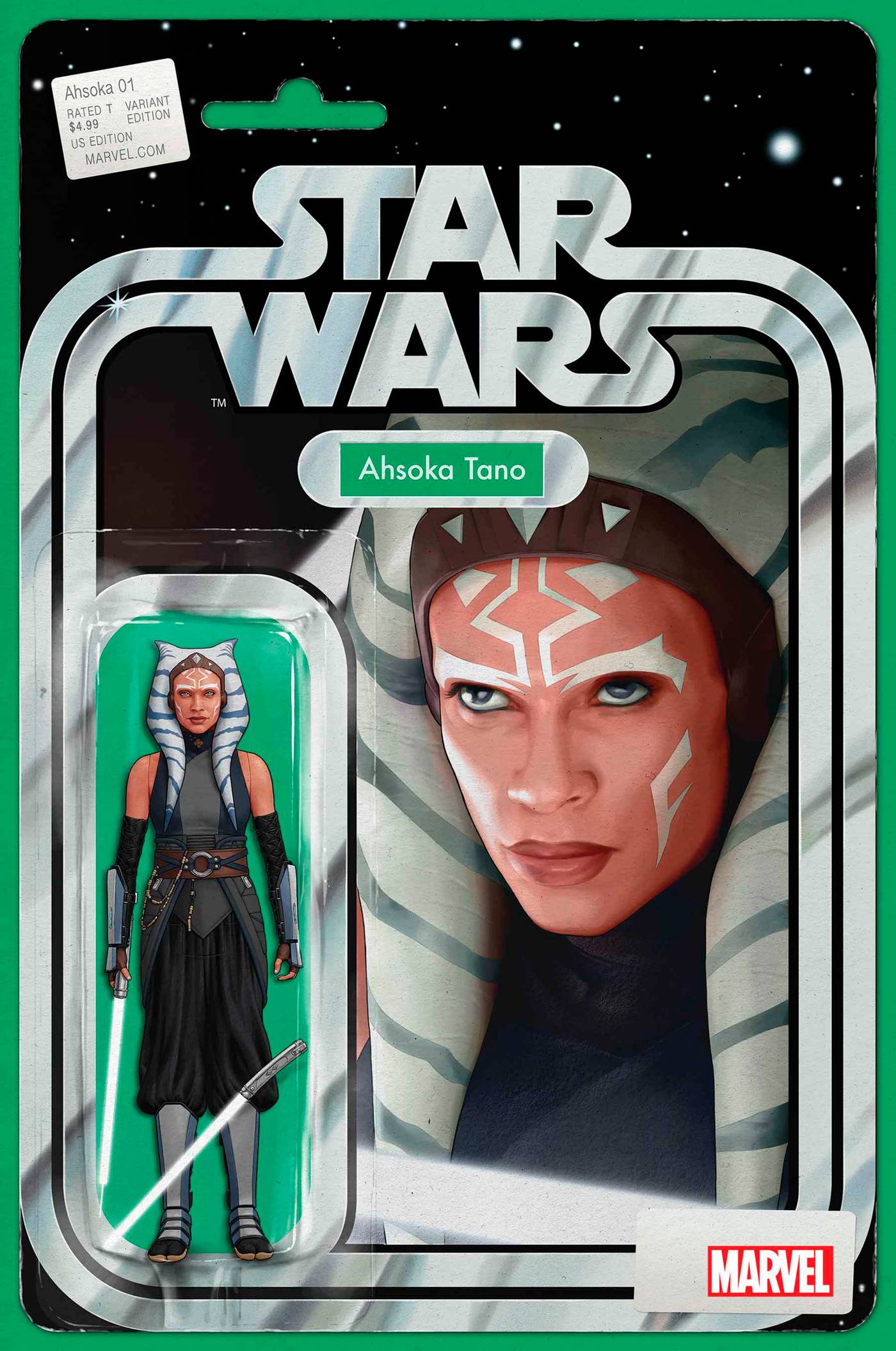 STAR WARS AHSOKA #1 JTC ACTION FIGURE VAR