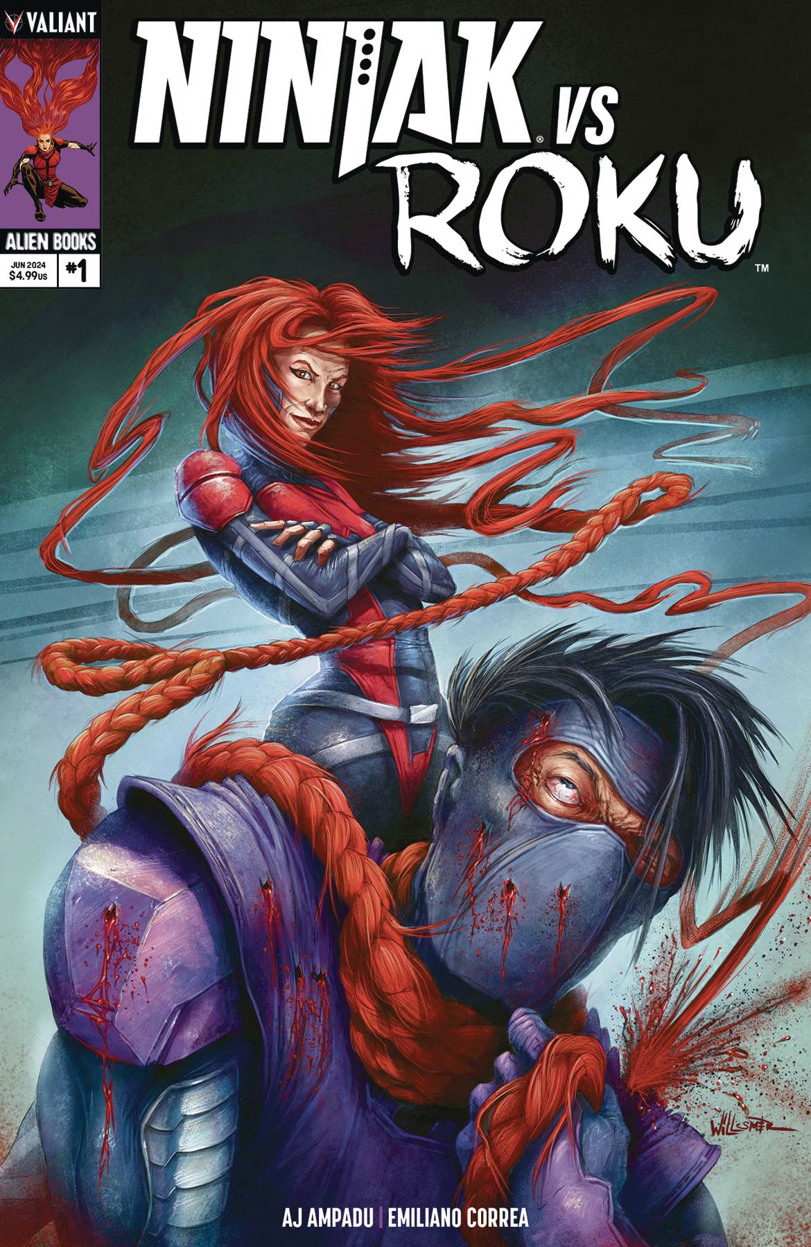 NINJAK VS ROKU #1 (OF 4) CVR B WILLSMER