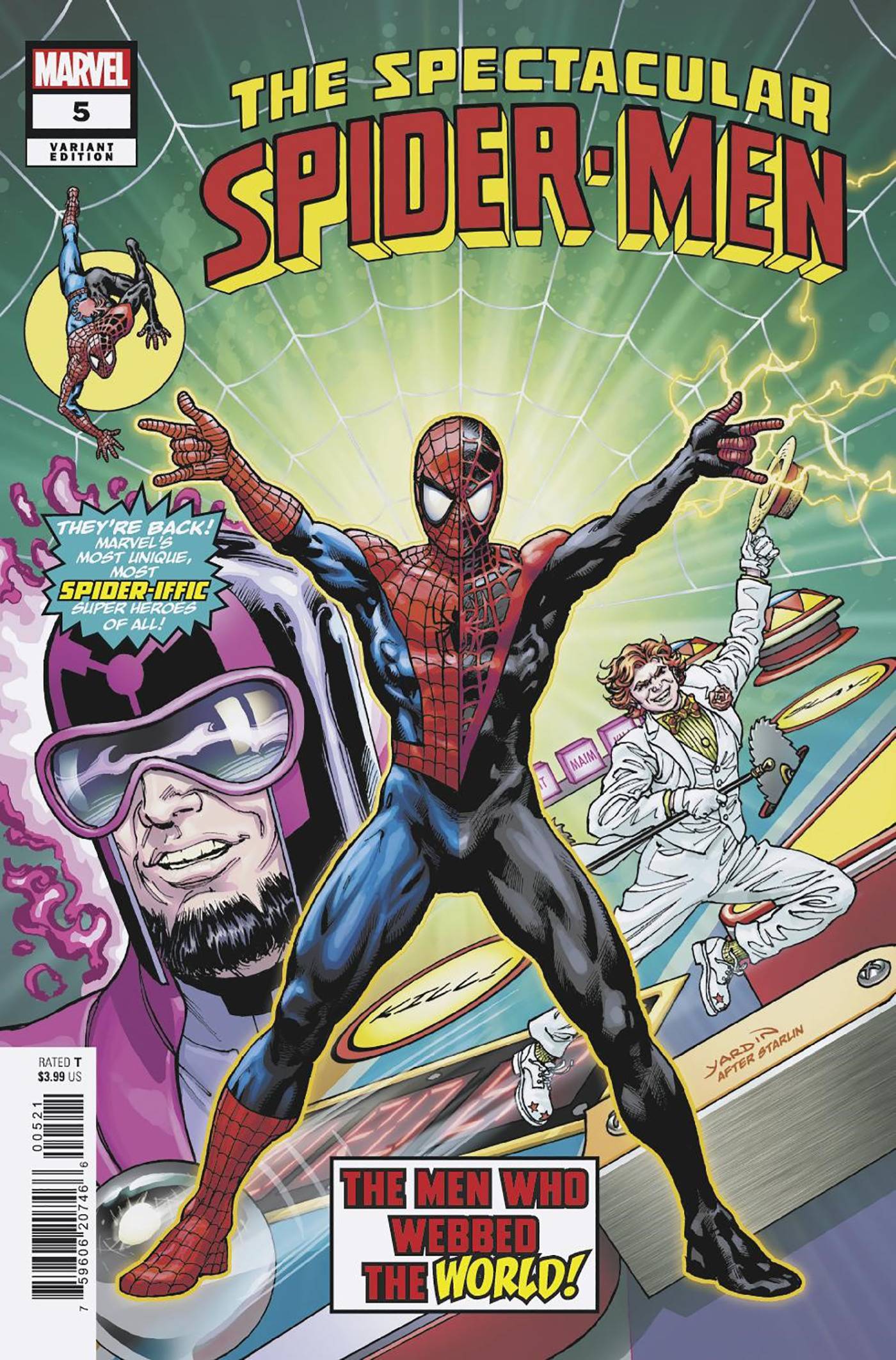 THE SPECTACULAR SPIDER-MEN #5 DAVID YARDIN HOMAGE VAR