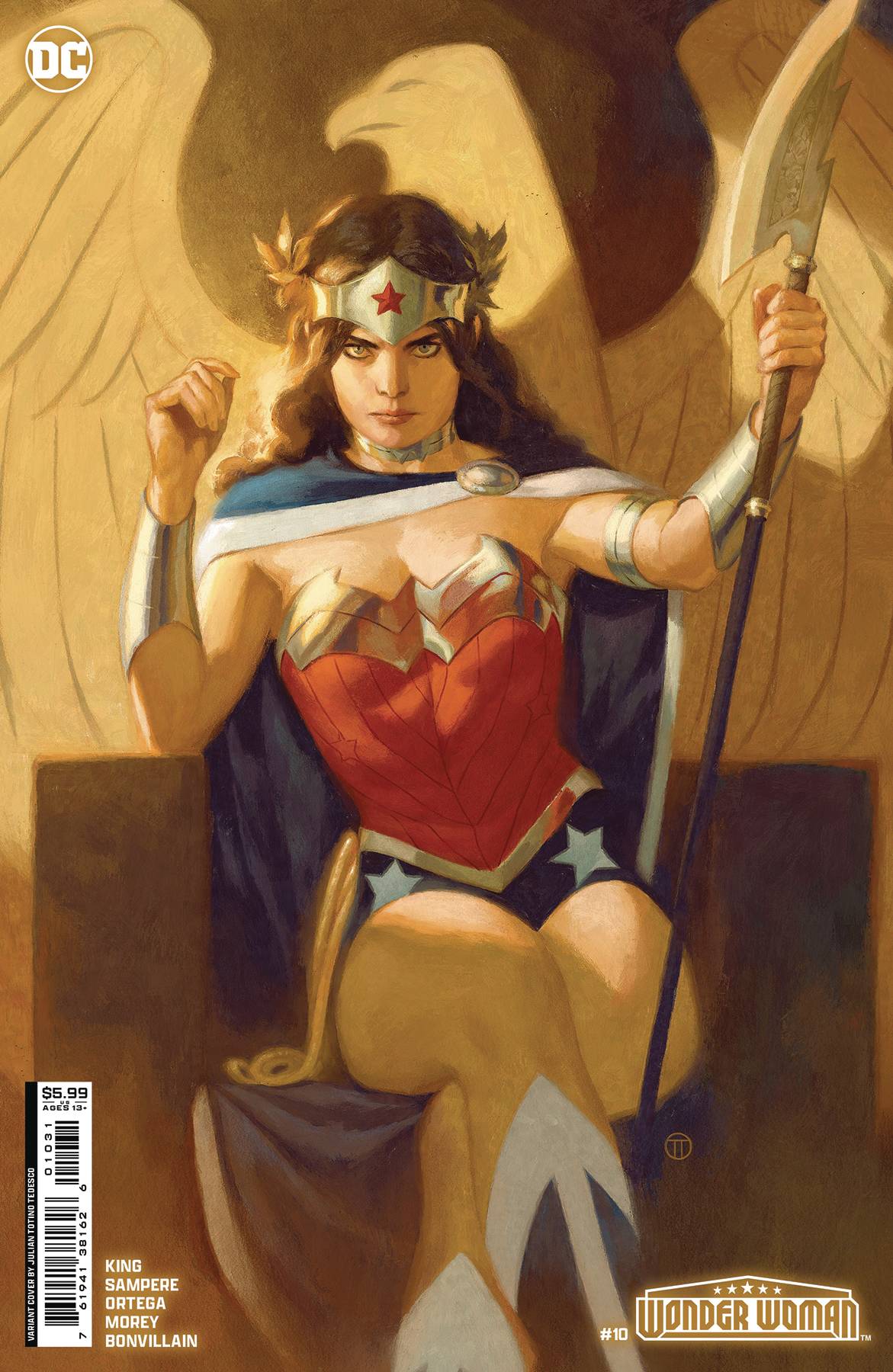 WONDER WOMAN #10 CVR B JULIAN TOTINO TEDESCO CSV