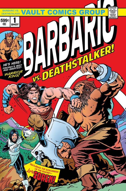 BARBARIC VS DEATHSTALKER #1 CVR F VAULT VINTAGE PREMIUM VAR